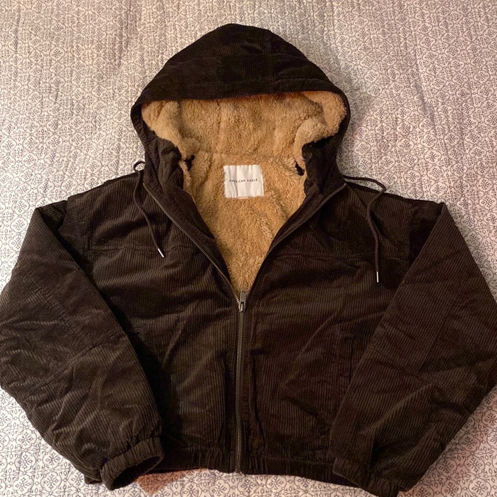 NWOT American Eagle Corduroy Bomber Jacket